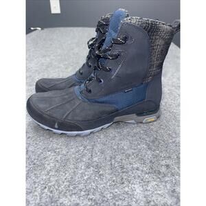Ahnu Sugar Peak Waterproof Hiking Boots Women’s Sz 9.5 Vibram Navy Blue